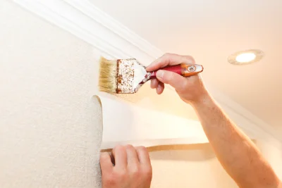 Pose de papier peint à Dompcevrin — revêtements muraux et toiles de verre